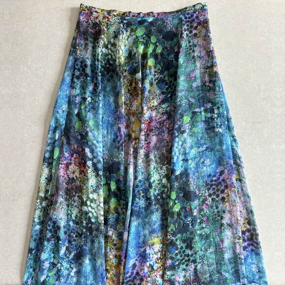 Topshop Blurry Watercolor Floral Maxi Skirt ASO Miranda Kerr - Picture 8 of 12